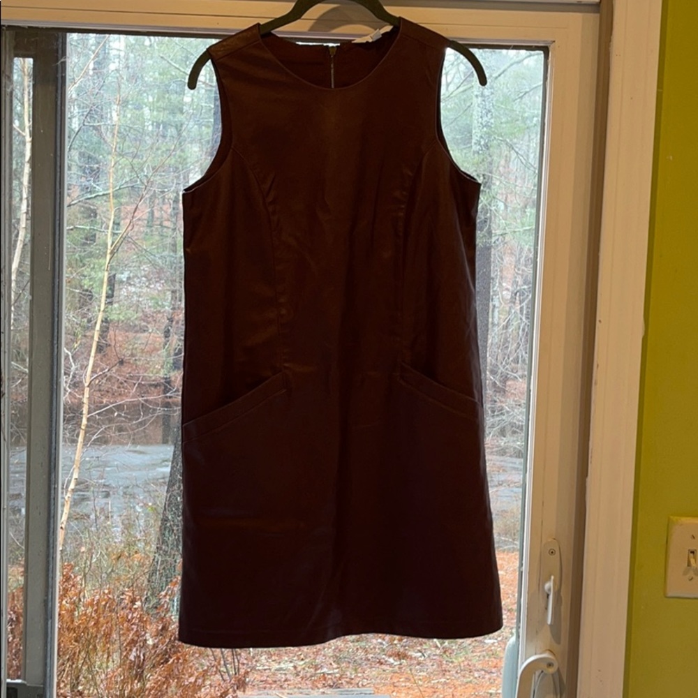 Jack by BB Dakota Faux Leather Dress with Pockets